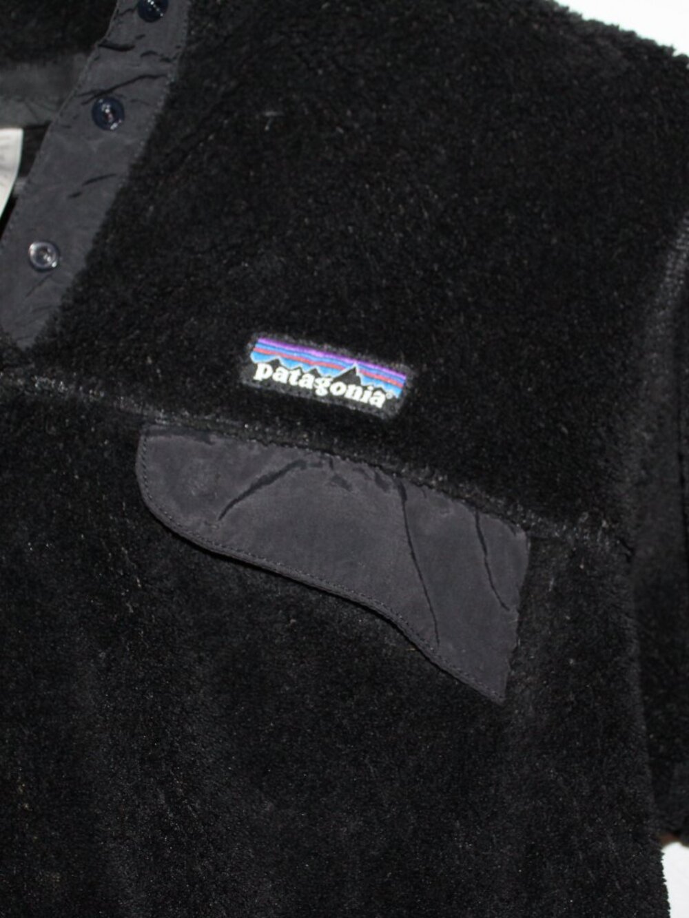 Patagonia Womens Black Fleece Snap-T Pullover - Picture 4 of 6